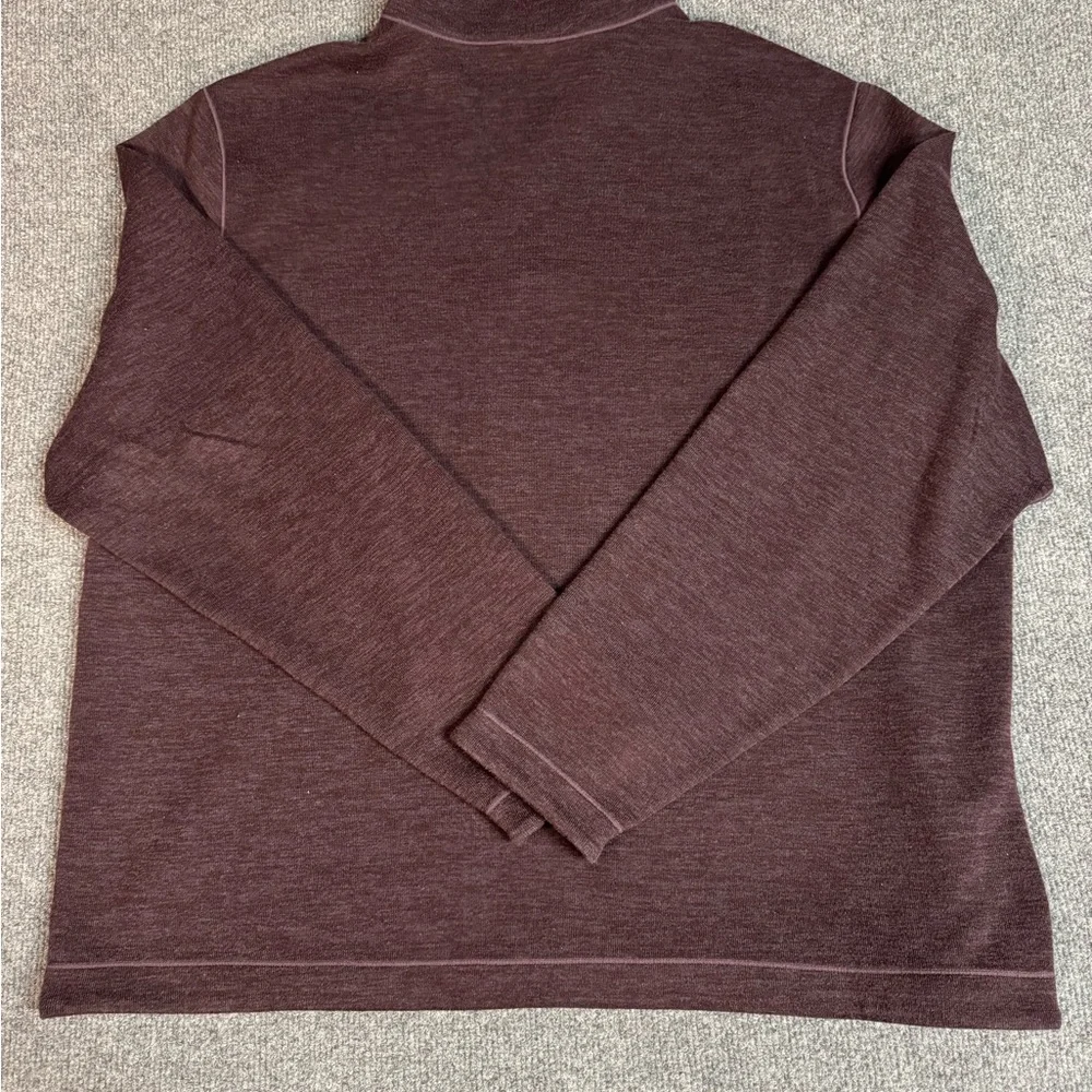 Jos A Bank‎ Traveler Men's 1/4 Zip Pullover Sweater XXL Pima Cotton Burgundy